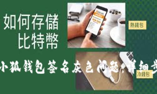 如何解决小狐钱包签名灰色问题：详细步骤与技巧